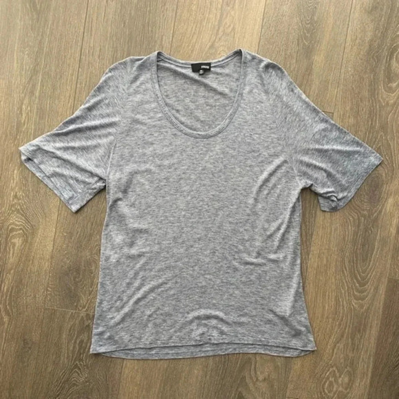 Aritzia Wilfred Free T-Shirt Heathered Oversized Marle Crew neck Short Sleeve - Picture 8 of 14